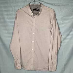 Mens‎ Under Armour Performance Button Front Long Sleeved Shirt white/gray XL